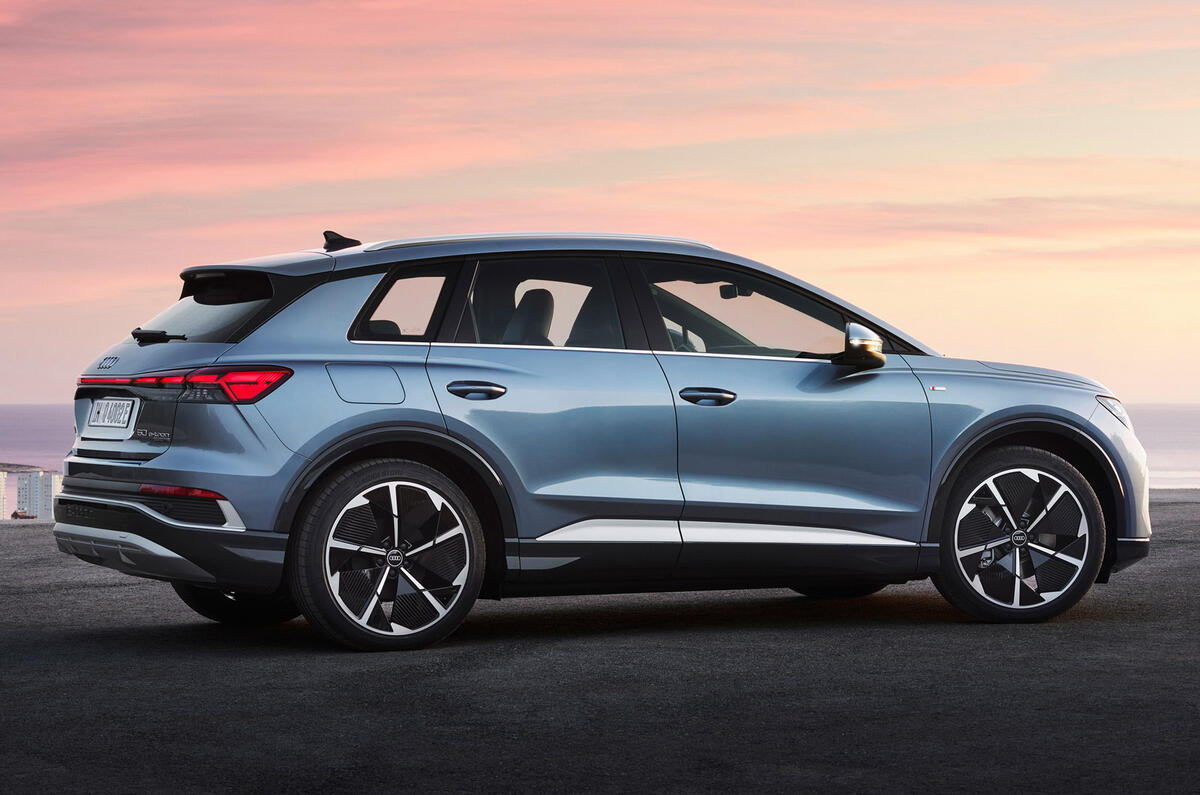 86 Audi Q4 etron 2021 official reveal static rear