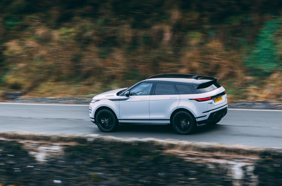 Land Rover Range Rover Evoque 2019 first ride review - on the road side