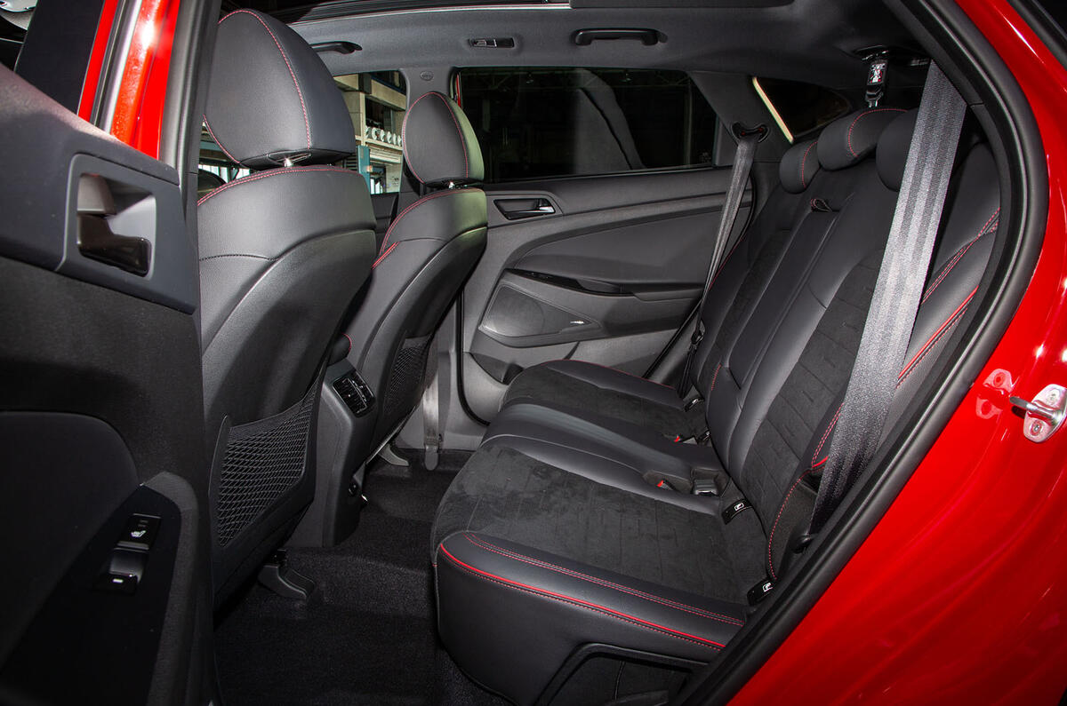 Hyundai Tucson N Line 2019 reveal - rear seats