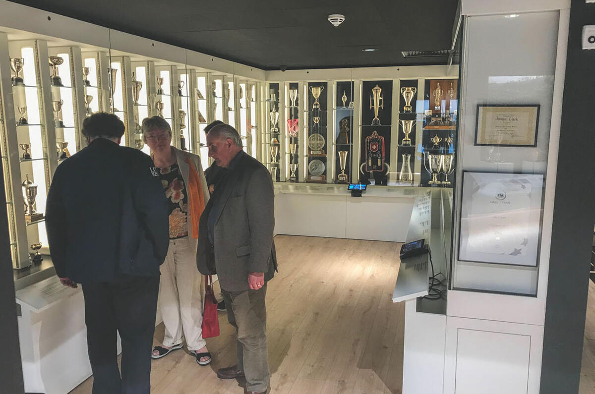 Jim Clark Museum preview day - trophy cabinet