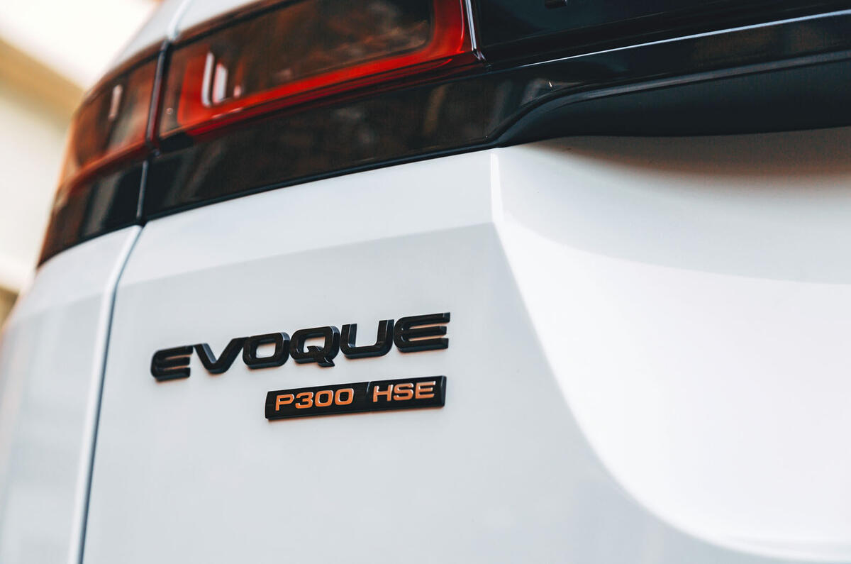 Land Rover Range Rover Evoque 2019 first ride review - rear badge