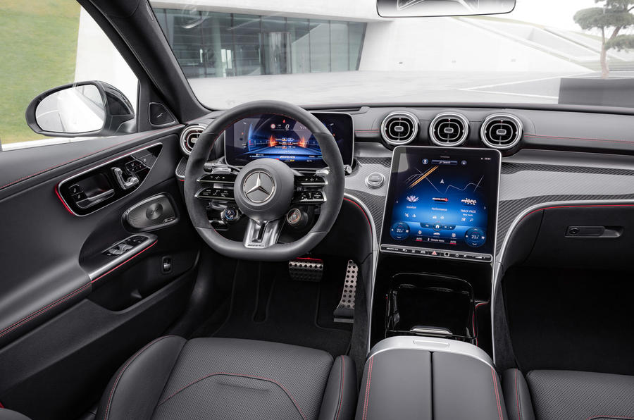 88 Mercedes AMG C43 2022 official reveal dashboard