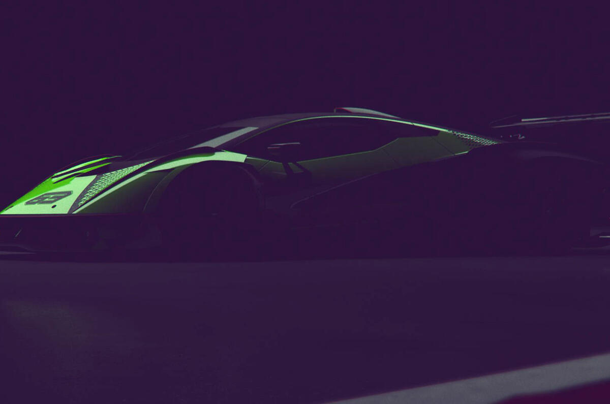 Lamborghini SCV12: track-only model previewed ahead of unveiling ...