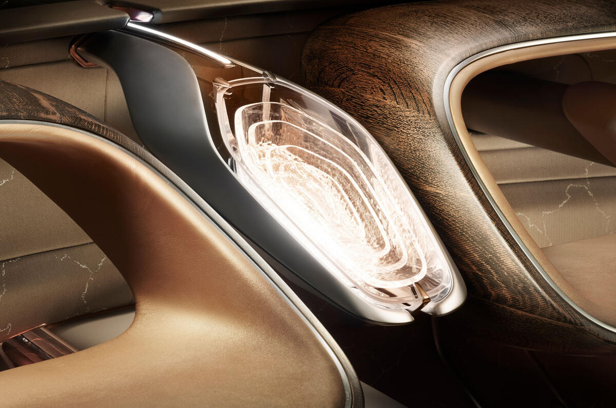 Bentley EXP 100 GT Concept official images - wood detail