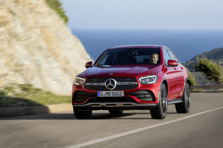 Mercedes GLC Coupe 2019 press - on the road nose