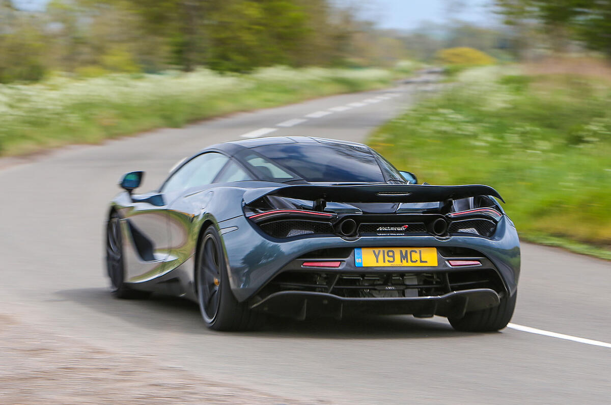 Top 50 cars 2020 - final five - McLaren 720S rear