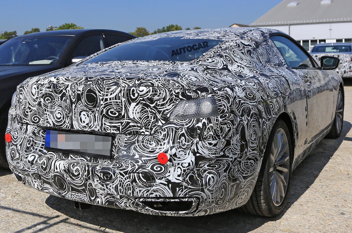 BMW 8 Series spotted in development
