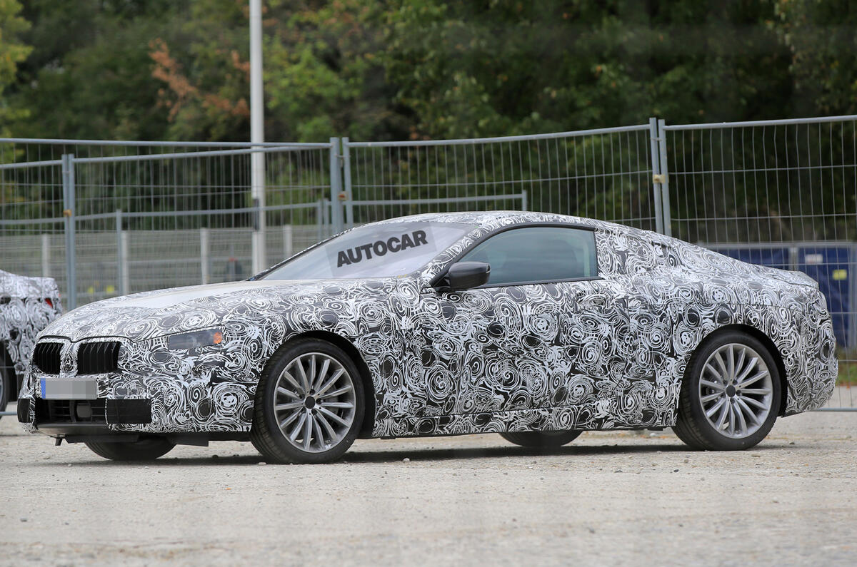 BMW 8 Series spotted in development