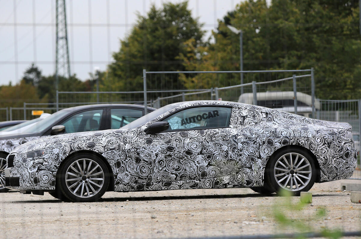 BMW 8 Series spotted in development