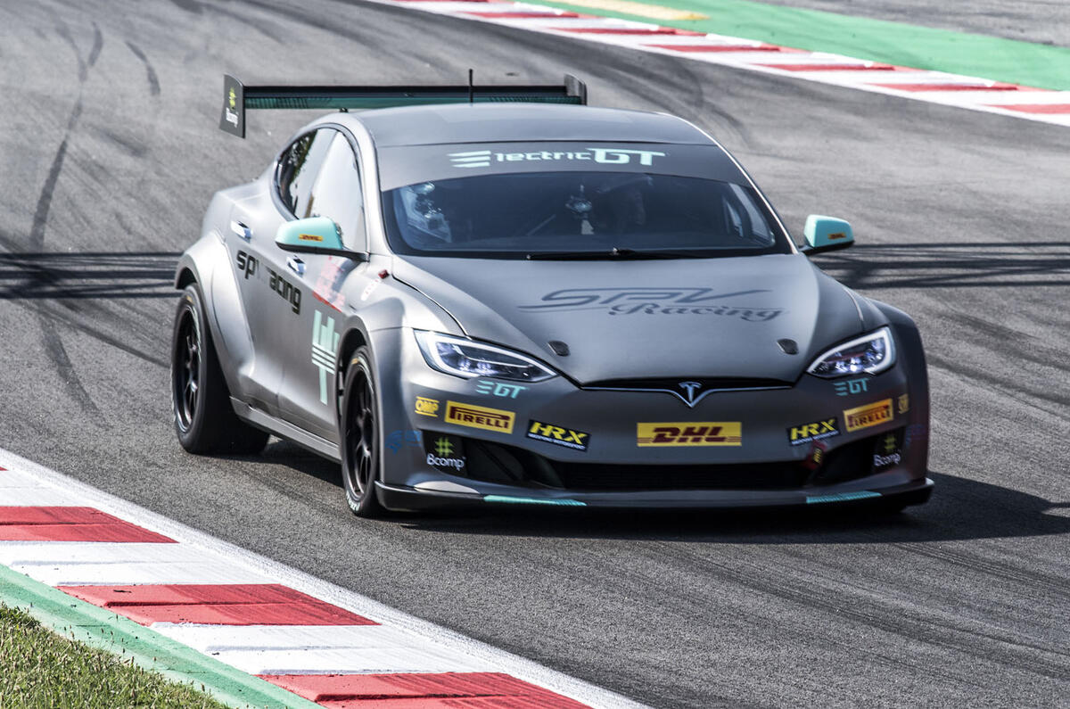 Race Ready Tesla Model S P100d Shown Ahead Of Electric Gt