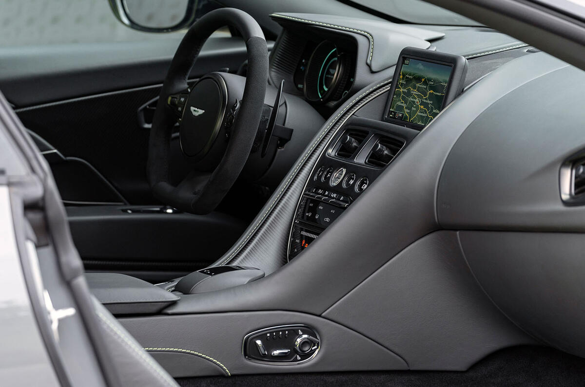 Aston Martin DB11 AMR 2018 review centre console