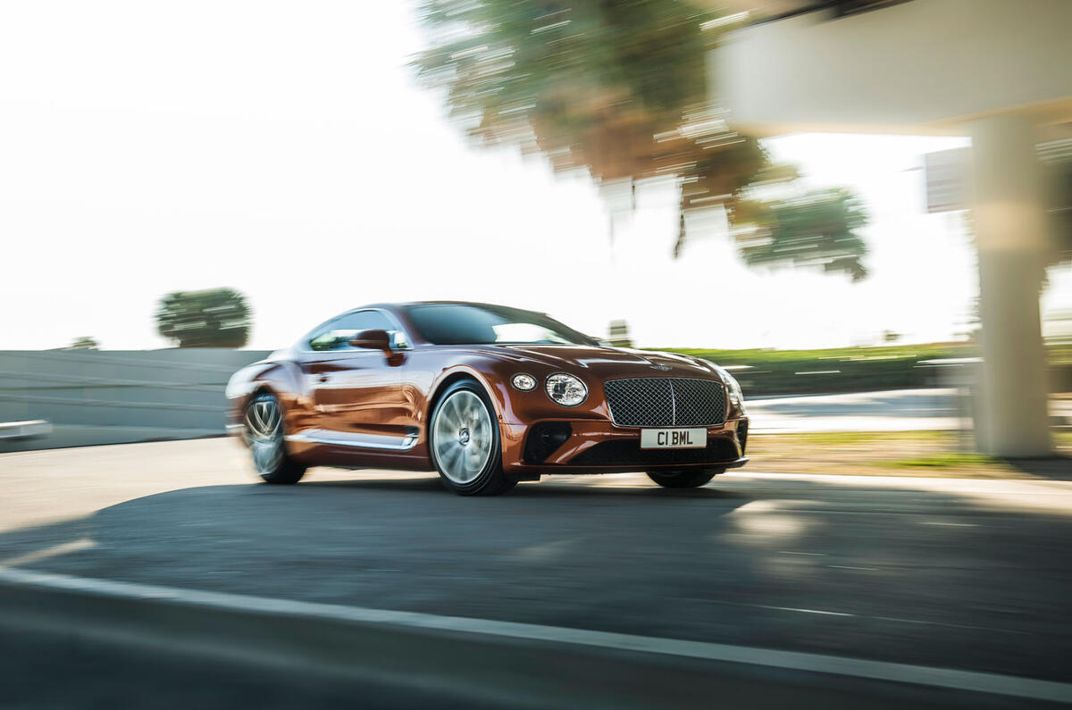 Bentley Continental GT V8 2019 first drive review - on the road front
