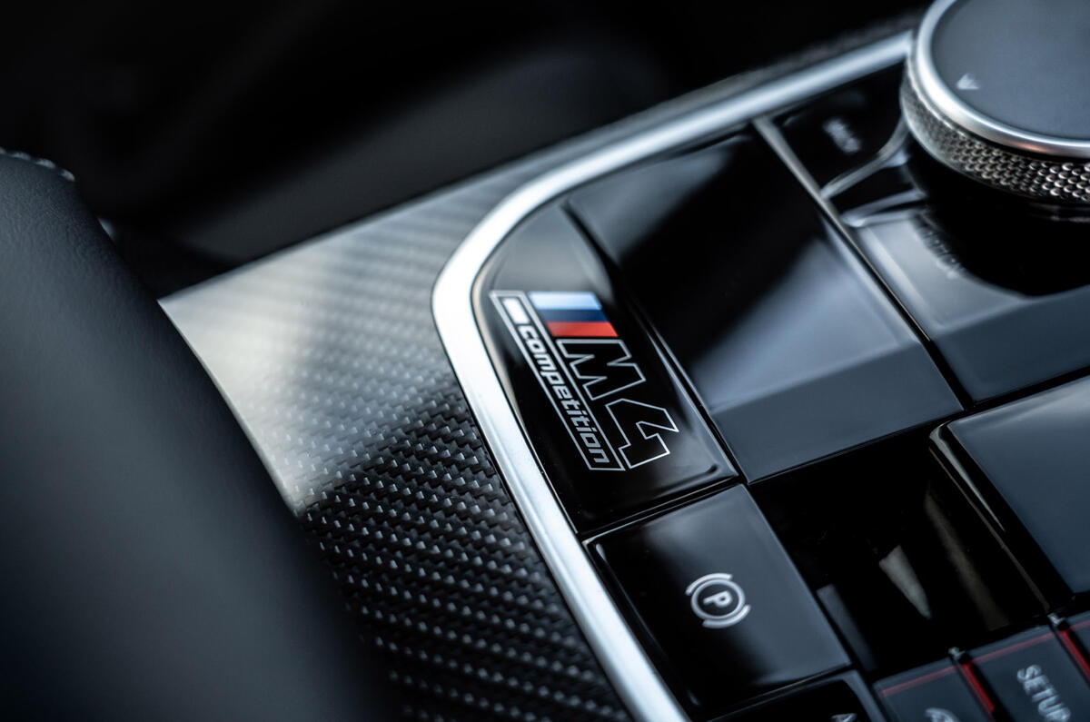 9 BMW M4 2021 UK first drive review centre console