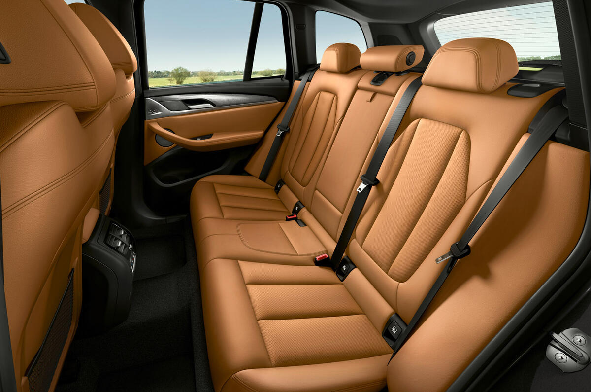 9 BMW X3 2021 first drive review rear seats