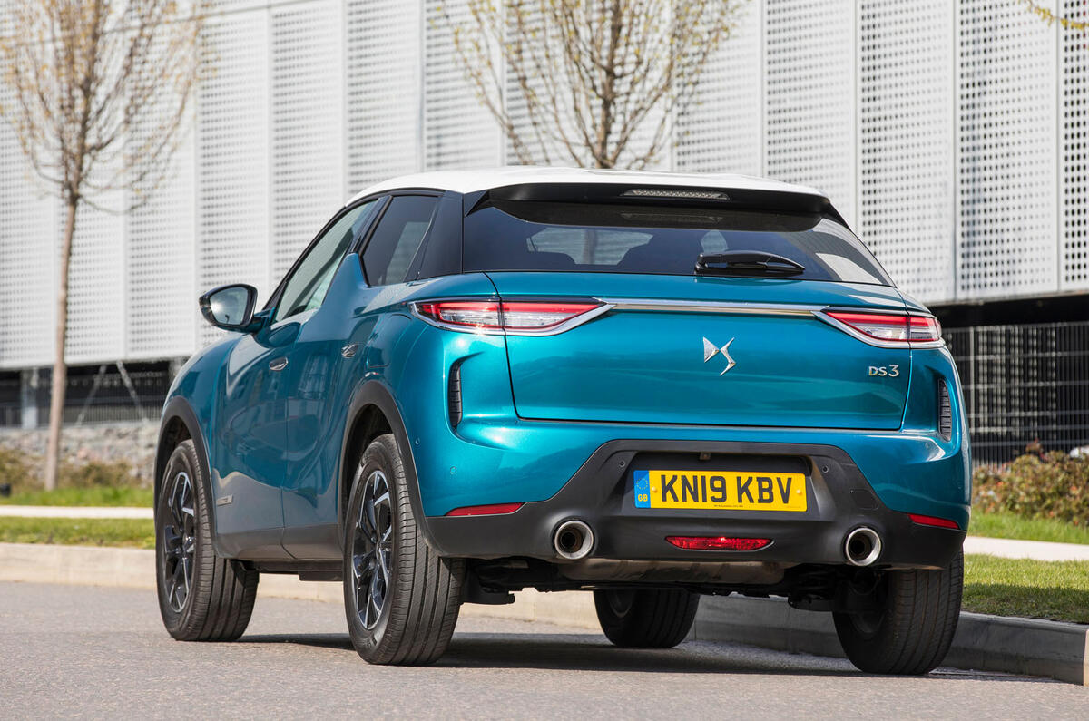 DS 3 Crossback 2019 UK first drive review - static rear