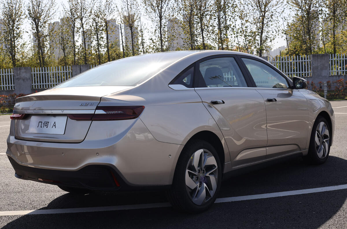 Geely Geometry A 2019 prototype drive - static rear