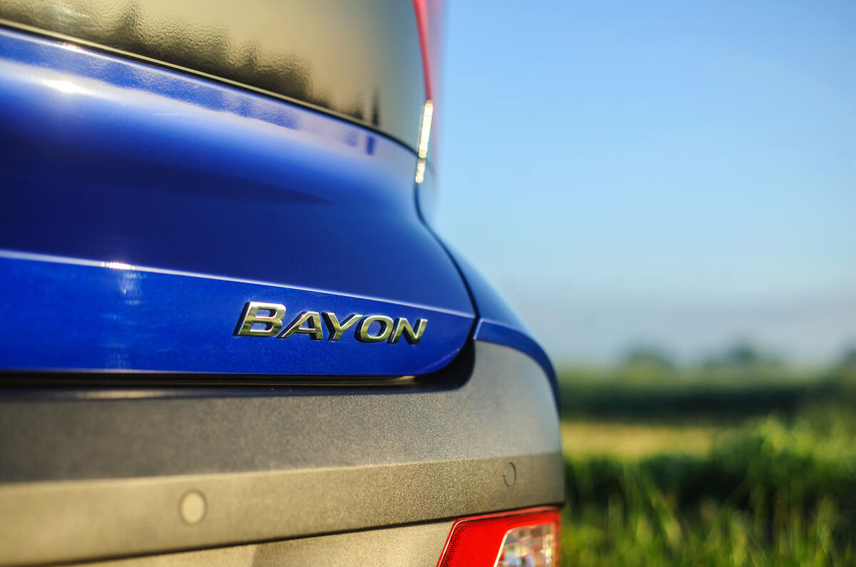 9 Hyundai Bayon 2021 UK FD rear badge