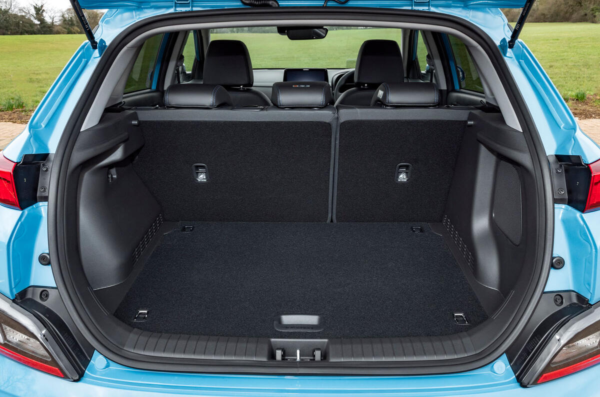 9 Hyundai Kona Electric 2022 UE : essai routier du coffre.