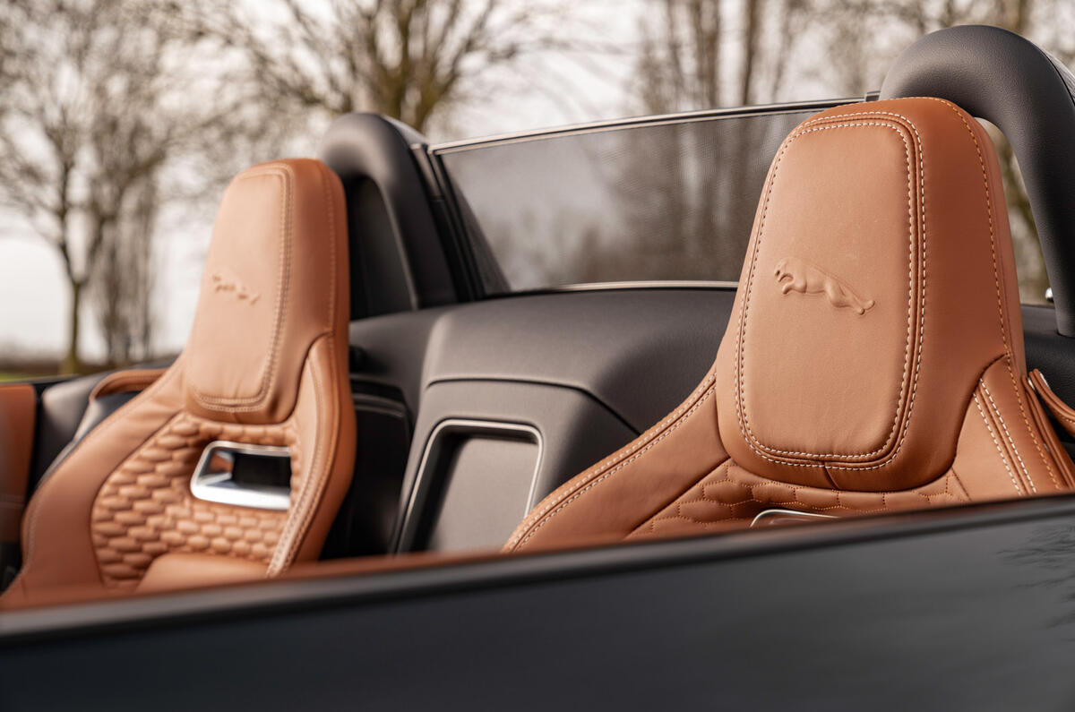 9 Jaguar F Type P450 Convertible 2022 UK first drive review seats