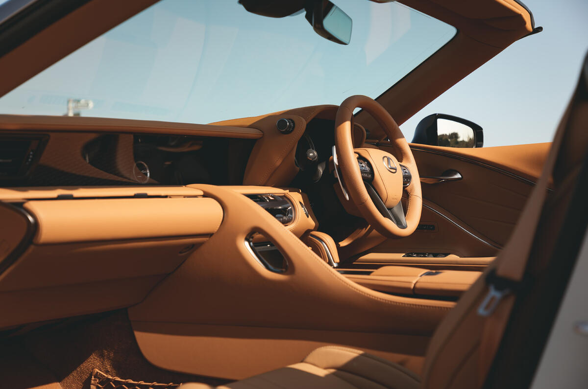 Lexus LC Convertible 2020 UK first drive review - cabin