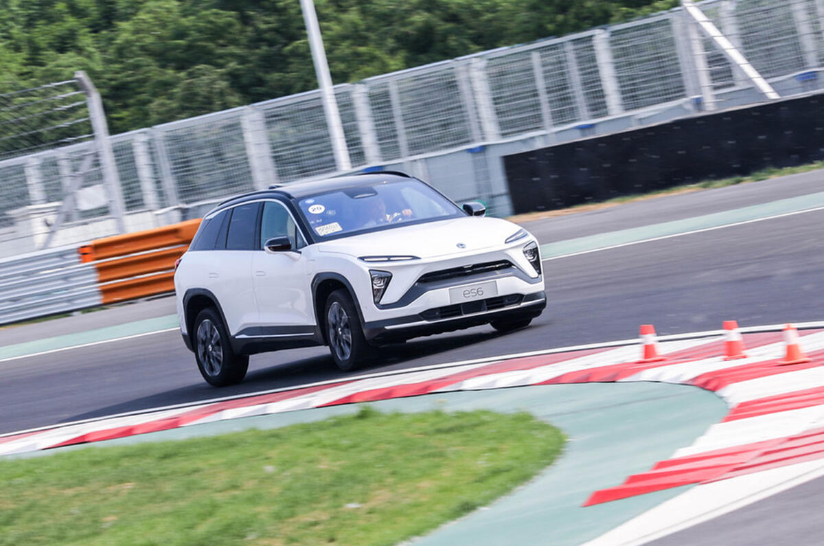 Nio ES6 2019 first drive review - cornering front