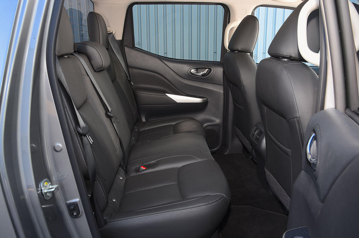 Nissan Navara 2020 UK first drive review - rear seats