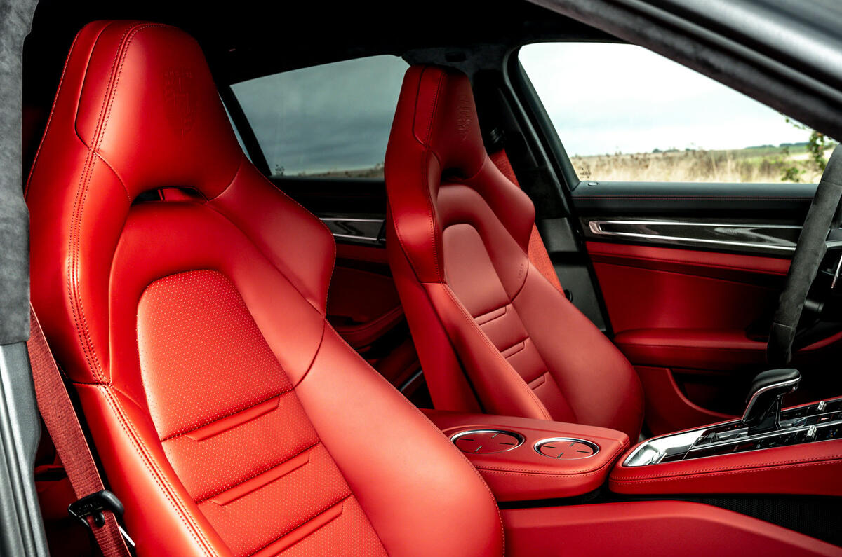 Porsche Panamera e-Hybrid 2020 UK first drive review - front seats