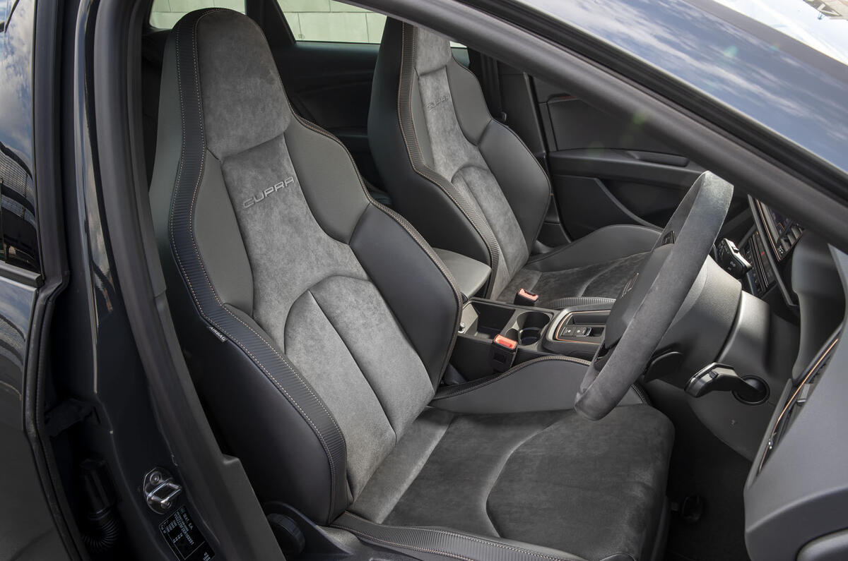 Seat Leon Cupra R ST Abt 2019 UK first drive review - front seats