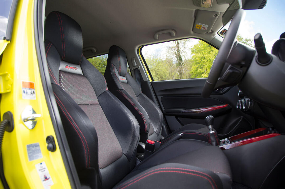 Suzuki Swift Sport 2018 long-term review cabin