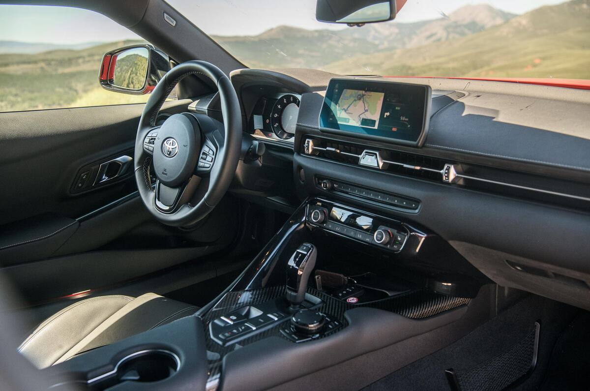 Toyota GR Supra 2019 first drive review - dashboard