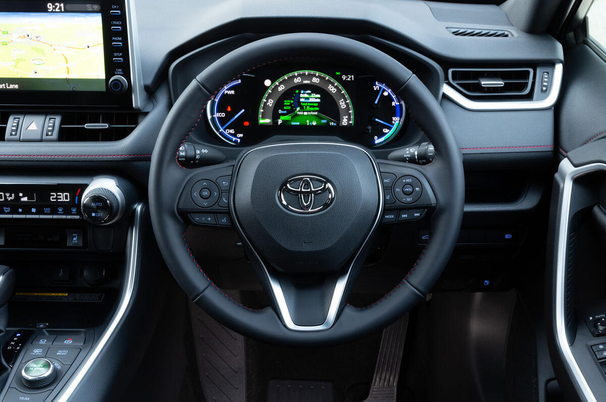 9 Toyota RAV4 PHEV 2021 UK first drive review dashboard