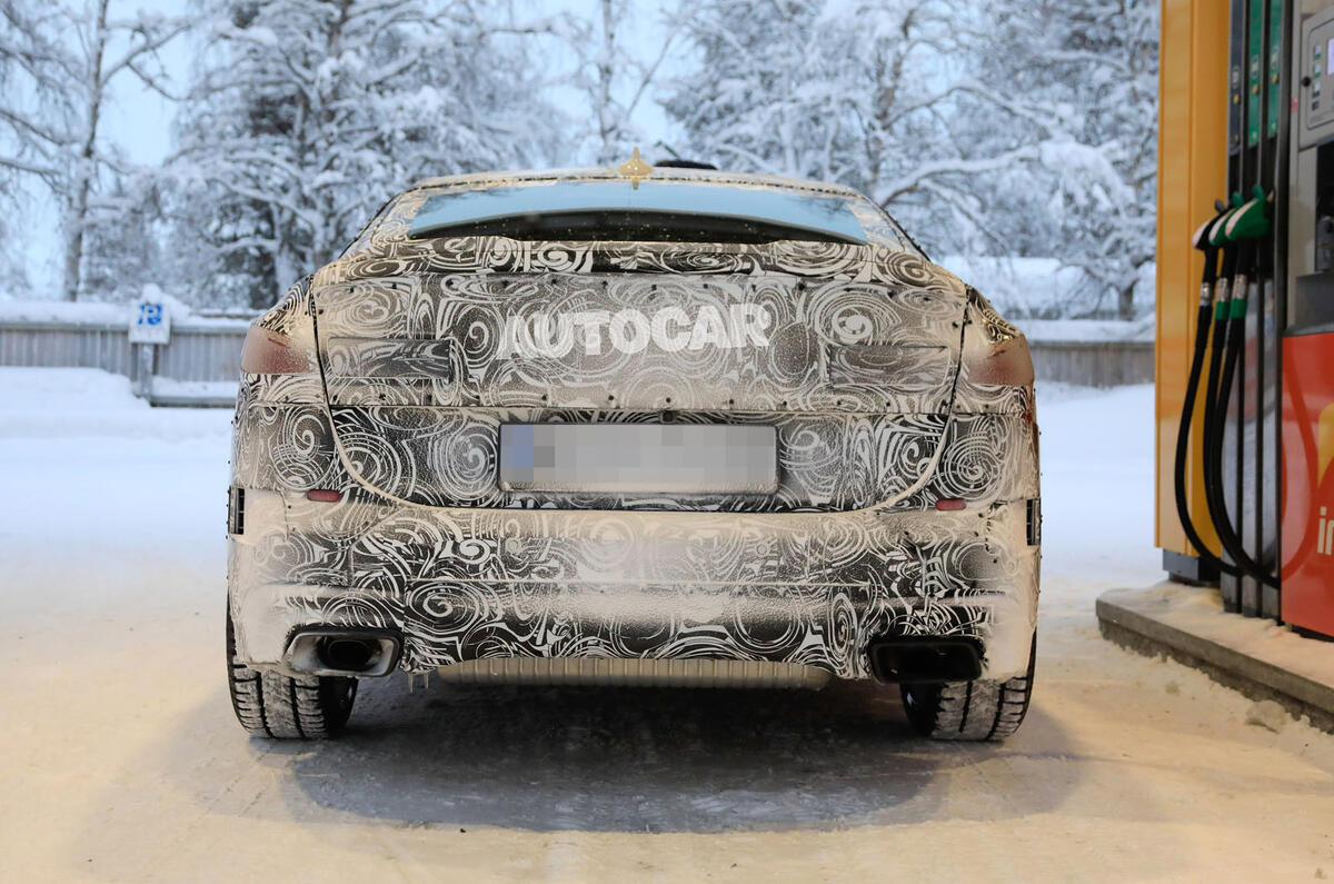 BMW 2 Series camouflage winter testing 2019 - rear