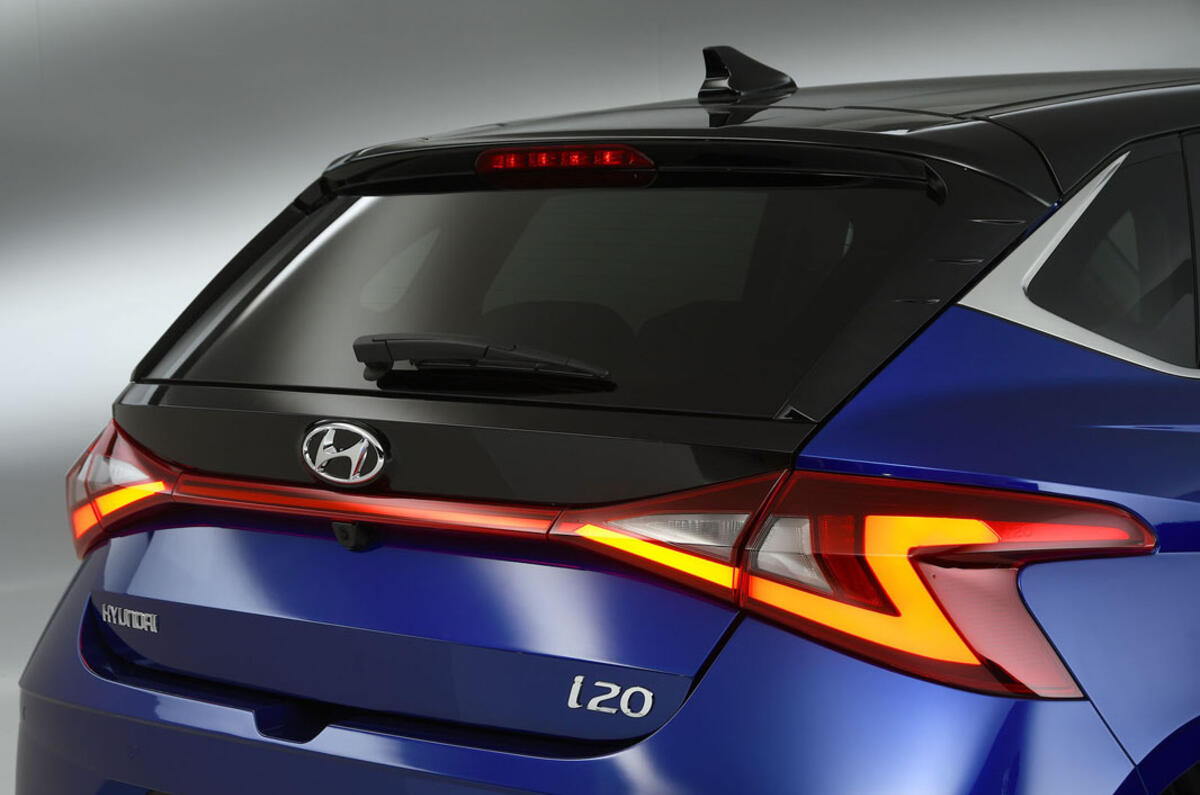 Hyundai i20 2020 studio images - rear lights