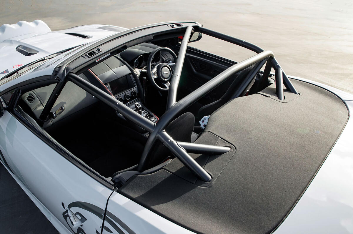 Jaguar F-Type rally car 2019 driven rollcage