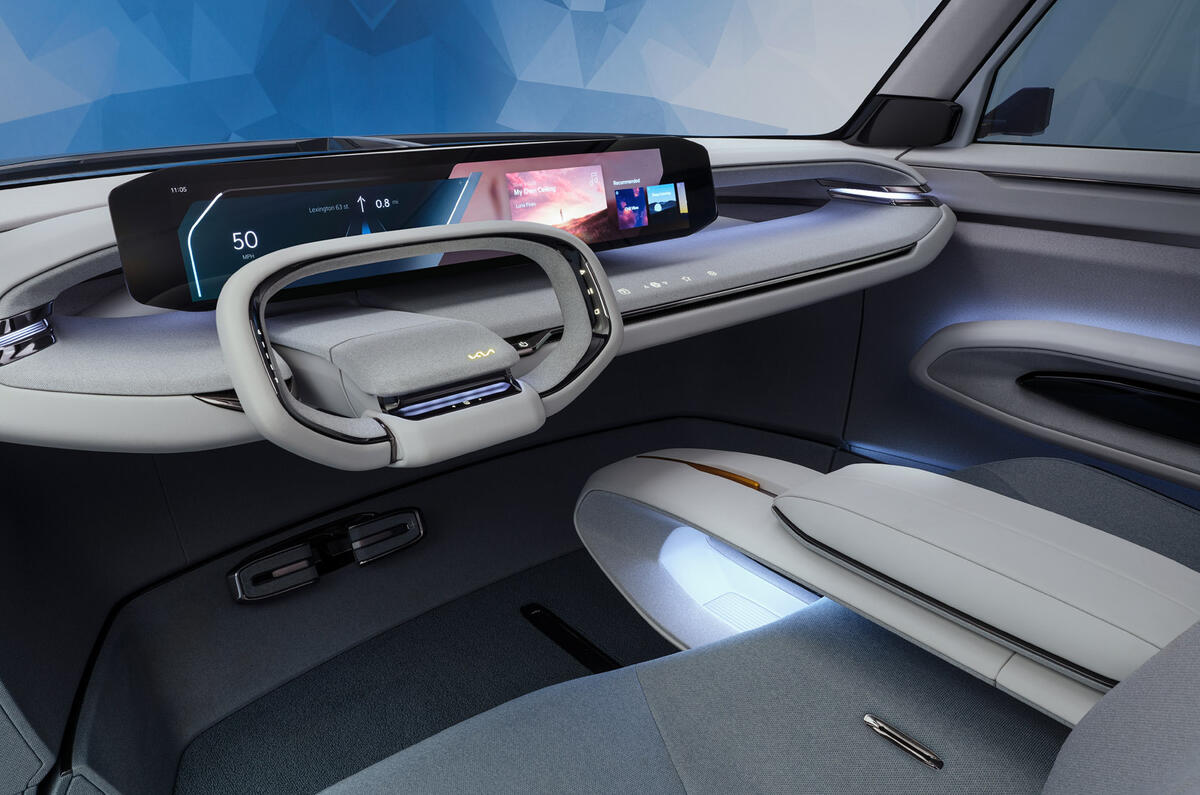 90 Tablero estático de estudio conceptual Kia EV9