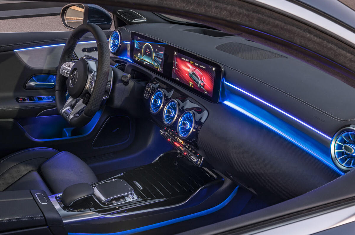 302bhp mercedes amg a35 saloon revealed autocar amg lighting