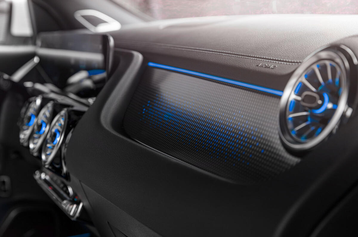 90 Mercedes Benz EQA official images interior trim