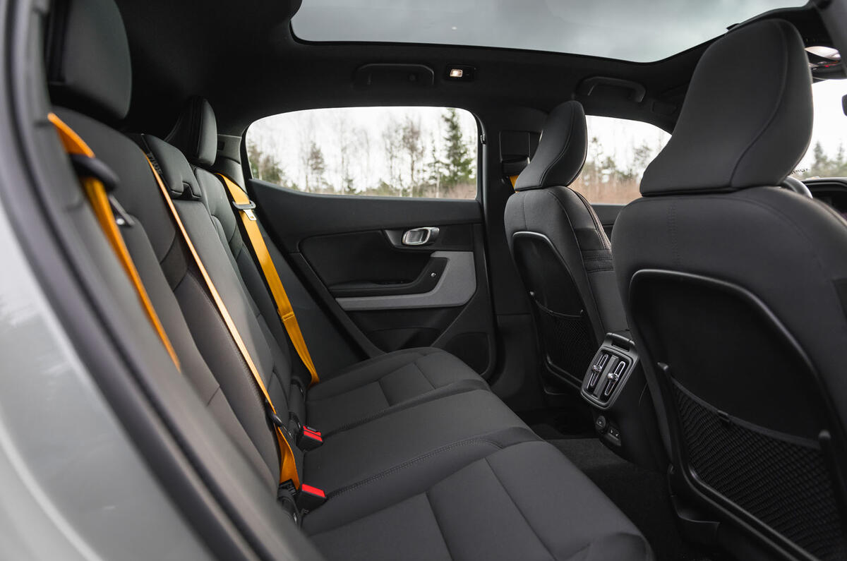 2020 Polestar 2 prototype drive - rear seats
