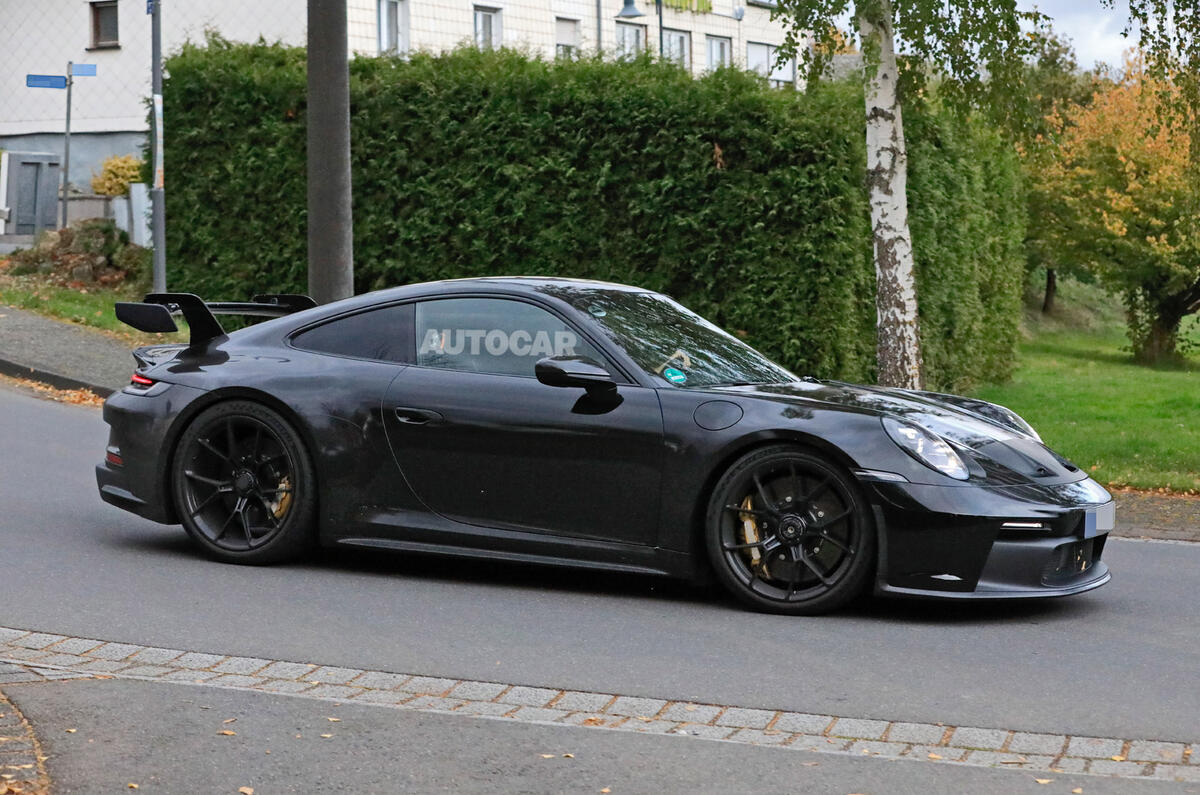Porsche 911 GT3 prototype at Nurburgring - front