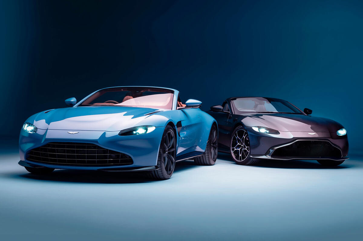 Aston Martin Vantage Roadster 2020 - official press images - with coupe