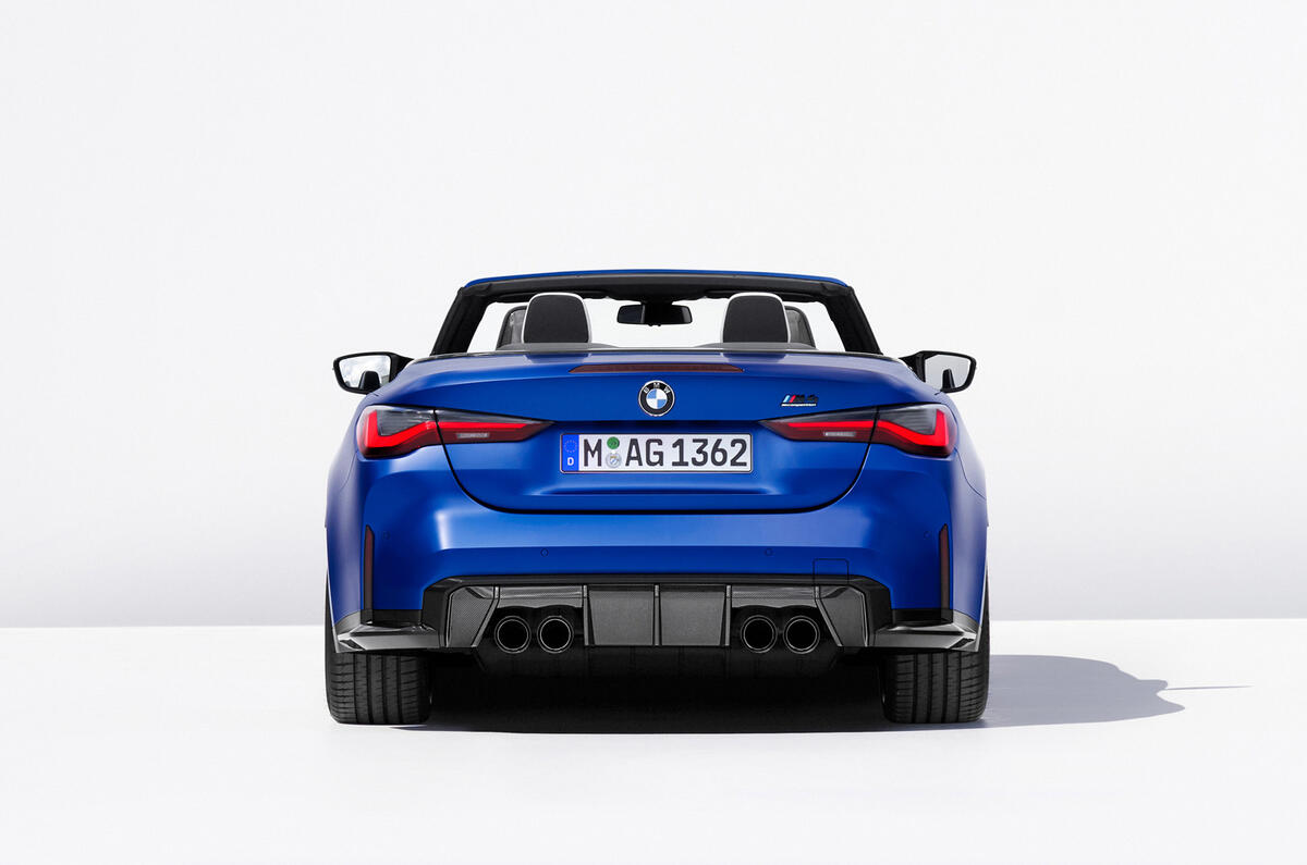 91 BMW M4 Convertible 2021 official reveal rear end