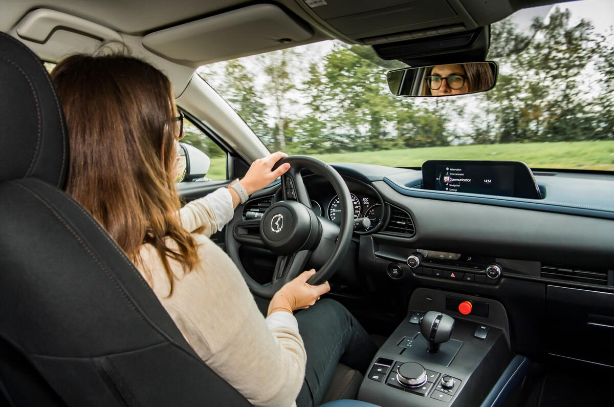 Mazda e-TPV prototype 2019 first drive review - Rachel Burgess cornering