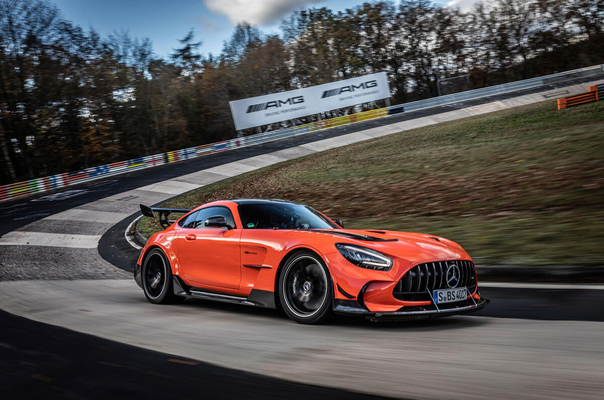 Mercedes-AMG GT Black Series Nurburgring record - cornering