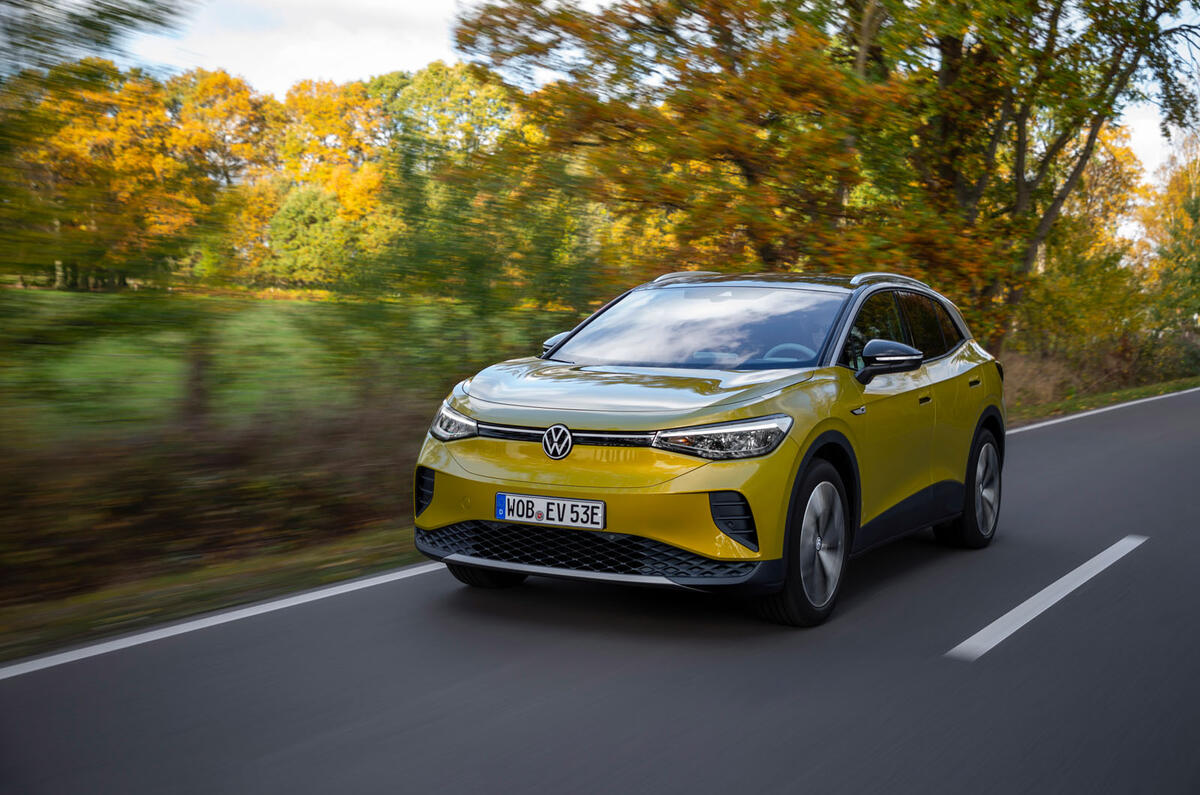 91 Volkswagen ID 4 1st edition official on road front