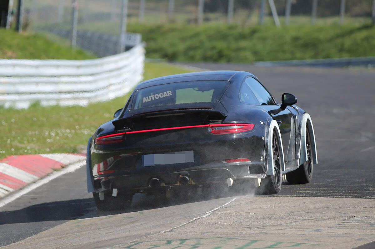Next Porsche 911 spotted testing at Nürburgring