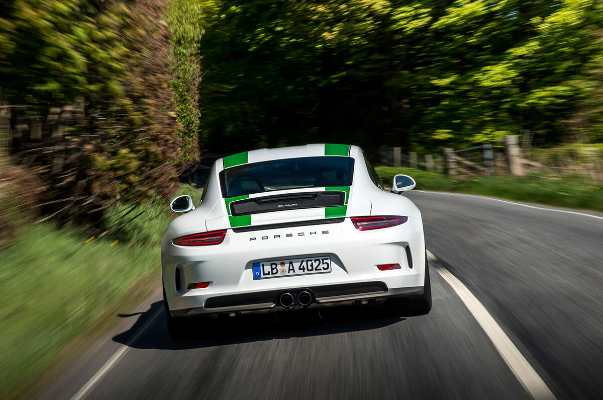 Porsche 911 R rear end