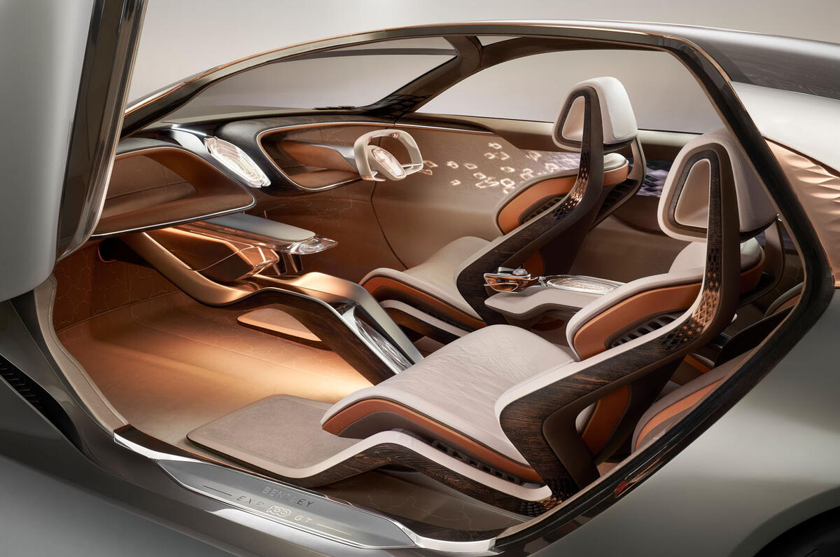 Bentley EXP 100 GT Concept official images - cabin