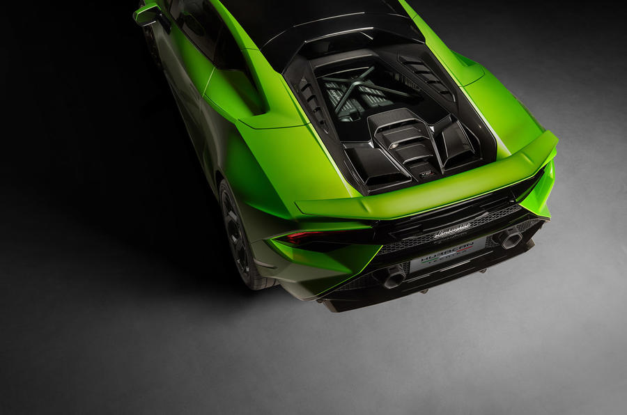 92 Lamborghini Huracan Technica 2022 official reveal studio engine cover