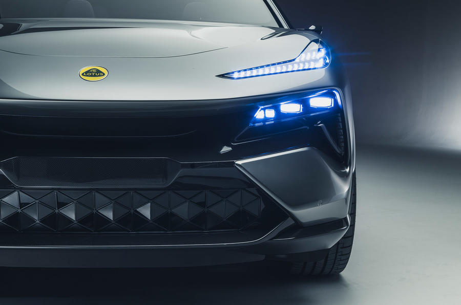 92 Lotus Eletre 2022 official reveal Autocar headlights