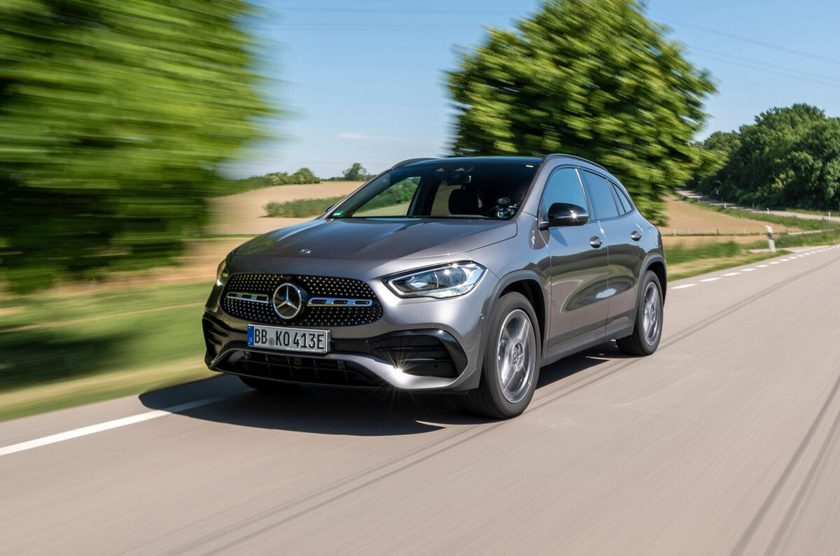 Mercedes-Benz GLA 250e 2020 prototype drive - tracking front